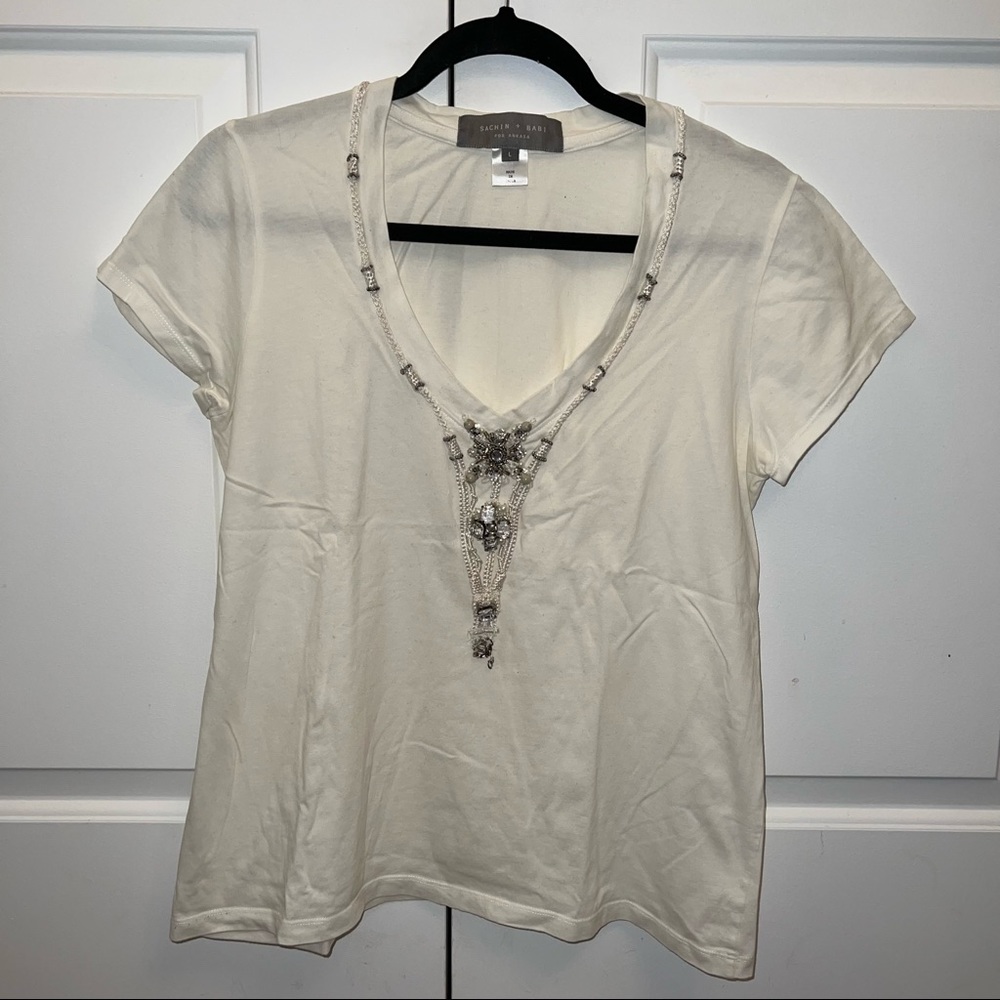 sachin + babi tee with rhinestones